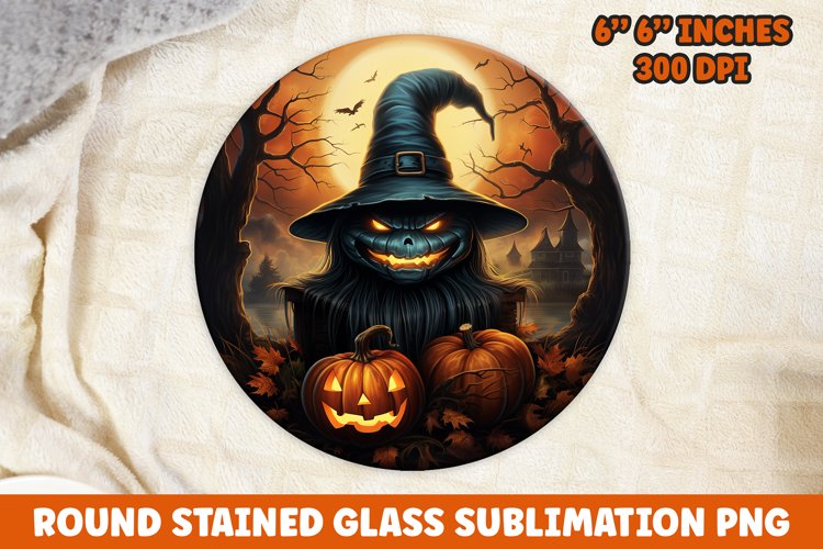Halloween Round Sublimation| Sublimation | Pumpkin | Skull