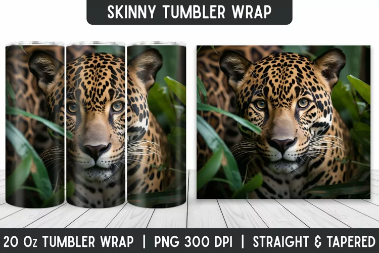 Cheeta Tumbler Wrap | Sublimation Tumbler | Tumblers