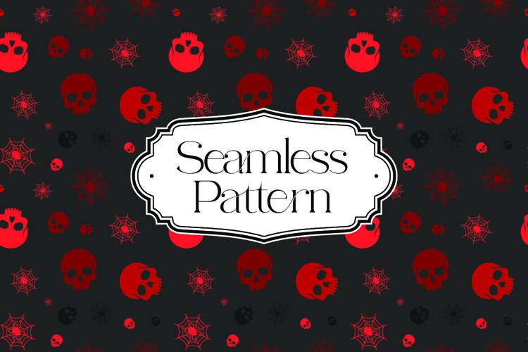 Halloween Seamless Pattern, Digital Paper