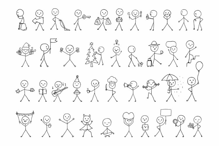 40 Hand drawn Drawings Of The Stick Man 