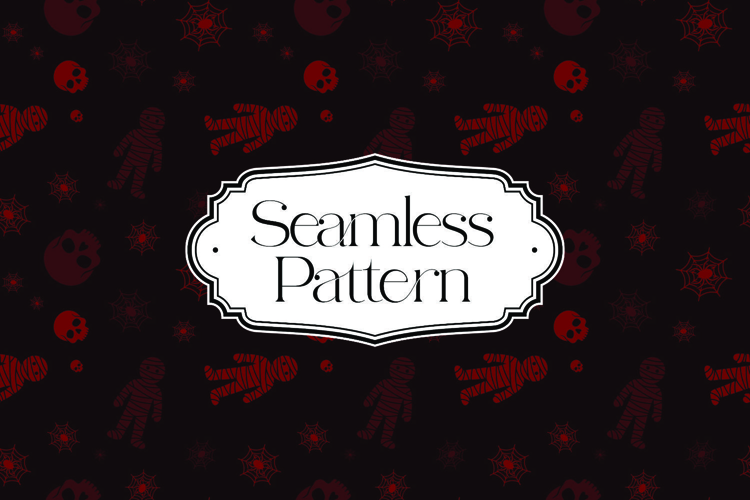 Halloween Seamless Pattern, Digital Paper