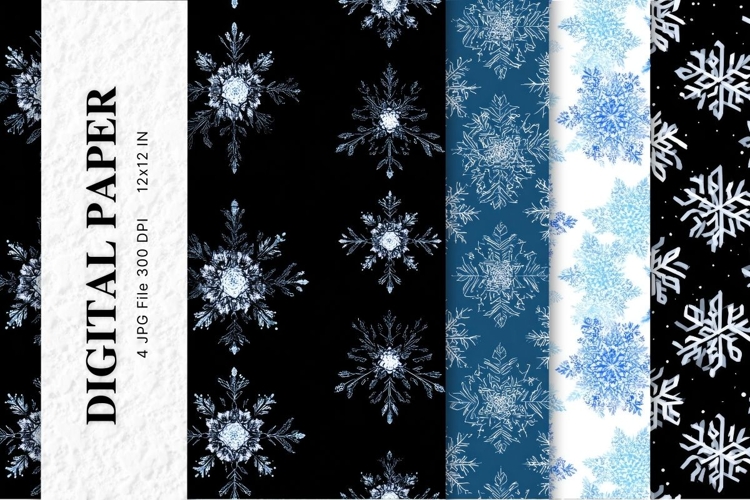 Blue Snowflake Bokeh Sparkle Christmas Background Backdrop14