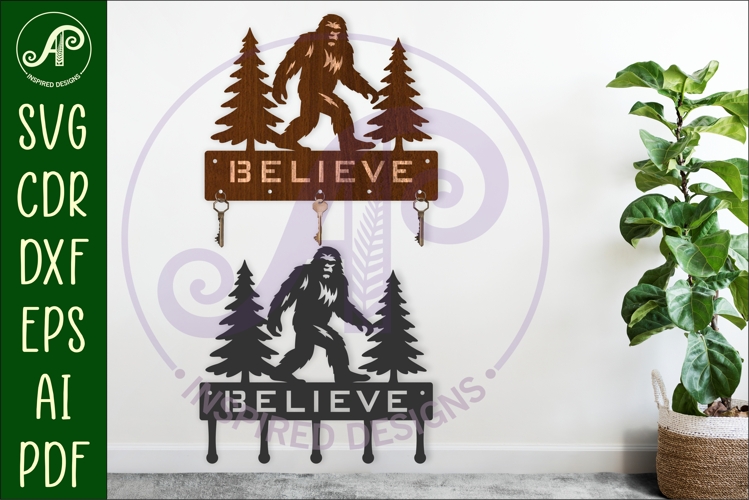 Bigfoot Key holders for metal and laser cutting