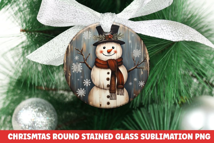 Christmas Round Ornament PNG | Christmas | Sublimation | PNG