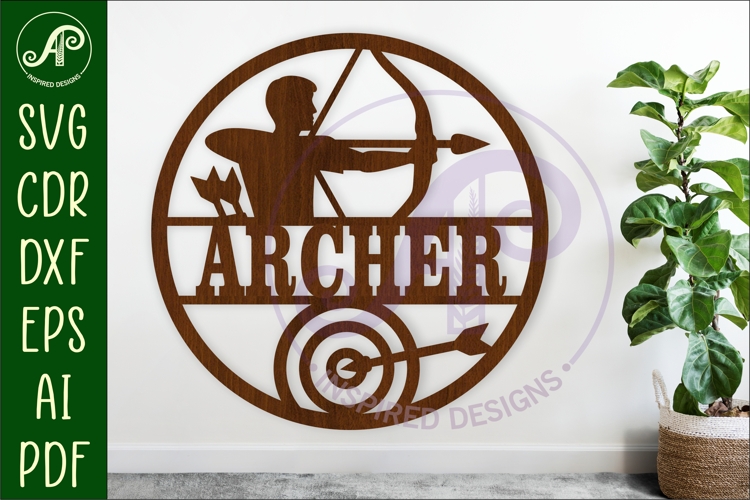 Archery name wall art sign