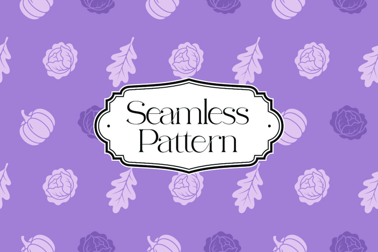 Fall Autumn Seamless Pattern, Digital Paper example image 1
