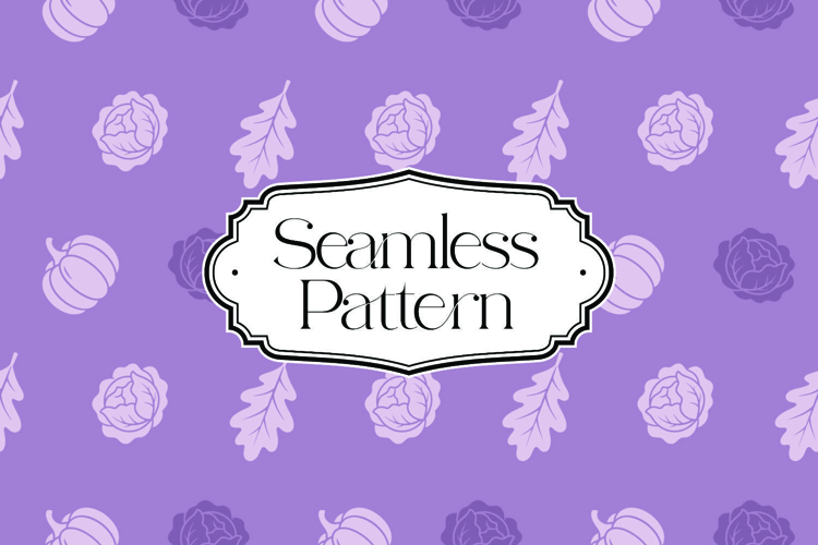 Fall Autumn Seamless Pattern, Digital Paper
