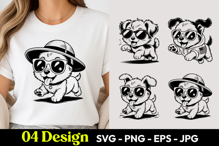 Summer Puppy SVG PNG