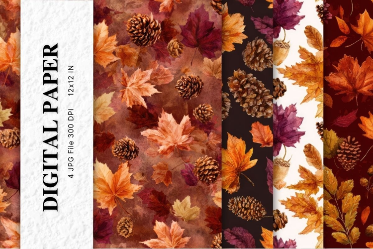 Leaf Fall Autumn Background Wallpaper Pattern_2
