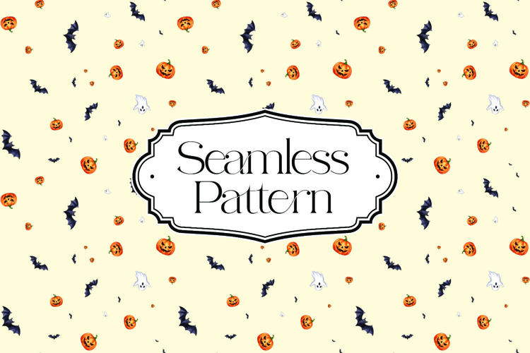 Halloween Seamless Pattern, Digital Paper