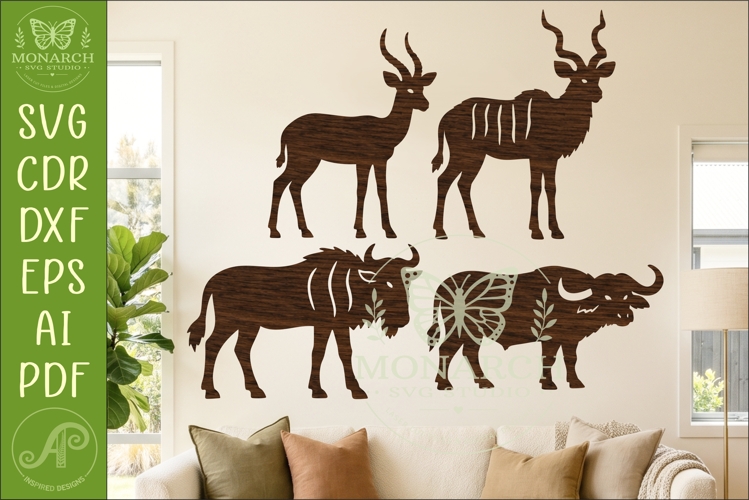 Safari Animal, African Wildlife Silhouettes 6