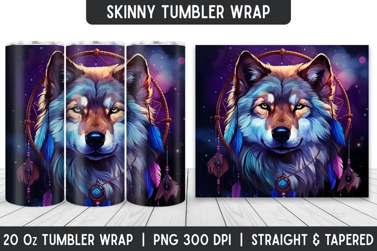 Tumbler Sublimation Wrap | 3D Sublimation | Skinny Tumbler example image 1