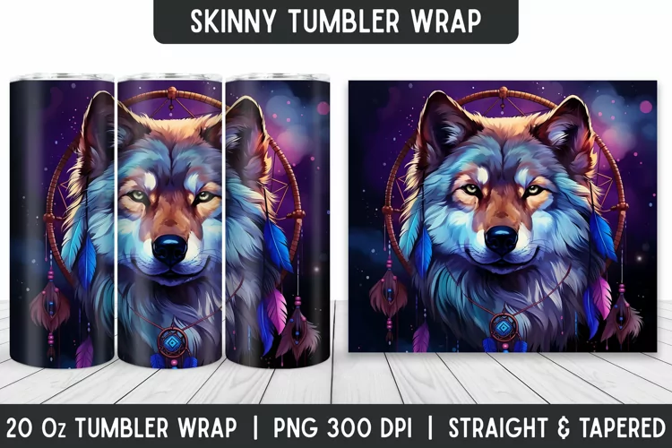 Tumbler Sublimation Wrap | 3D Sublimation | Skinny Tumbler