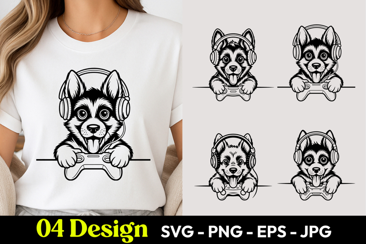 Cartoon Husky Image 23