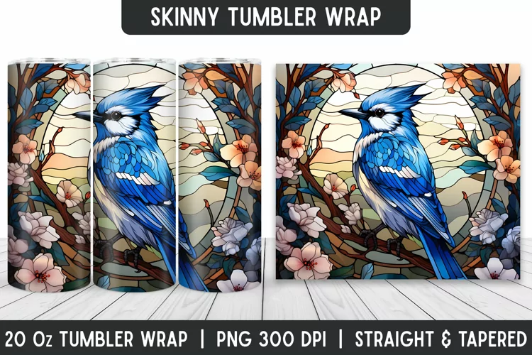 Stained Glass Tumbler Wrap | Sublimation | Tumbler