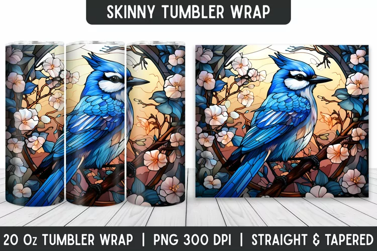 Stained Glass Tumbler Wrap | Sublimation | Tumbler