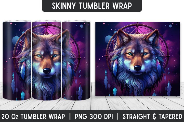 Tumbler Sublimation Wrap | 3D Sublimation | Skinny Tumbler example image 1