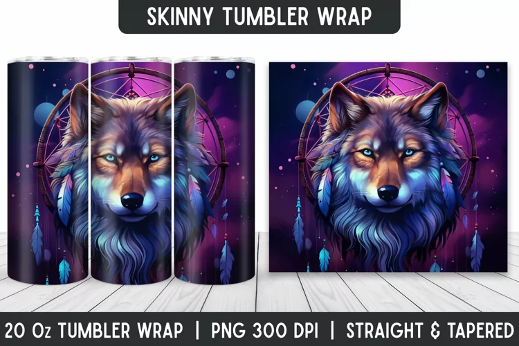 Tumbler Sublimation Wrap | 3D Sublimation | Skinny Tumbler