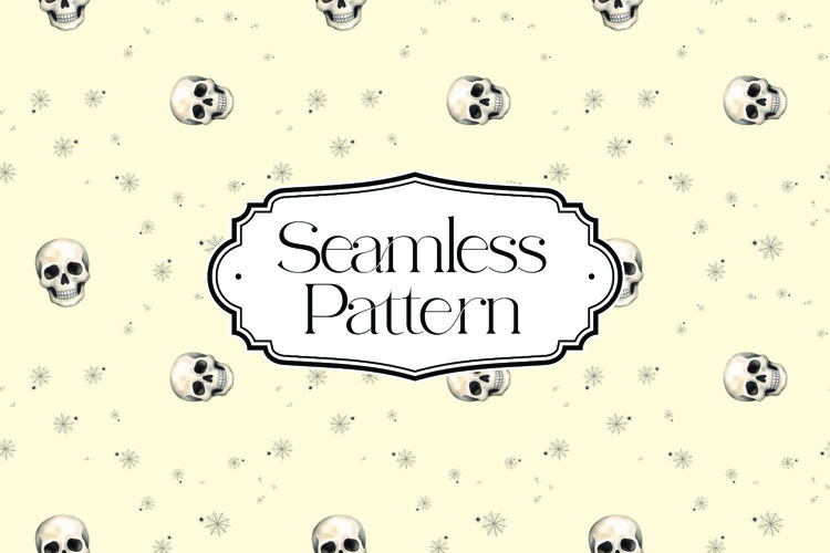 Halloween Seamless Pattern, Digital Paper example image 1