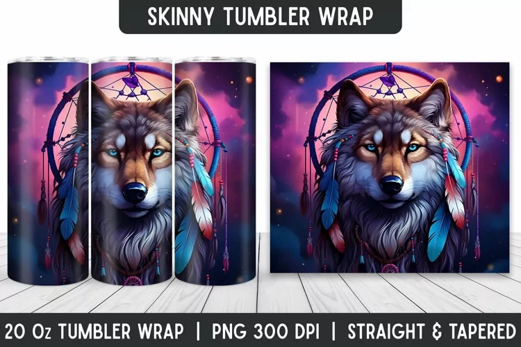 Tumbler Sublimation Wrap | 3D Sublimation | Skinny Tumbler