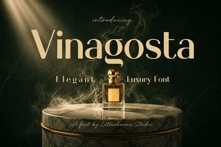 Vinagosta: A Luxury Display Font for Elegant Fashion