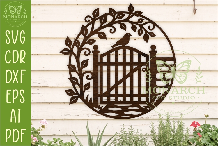 Secret Garden Gate SVG | Cottagecore Garden Wall Sign