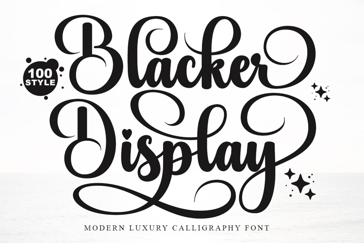 Blacker Display - Family Font In 100 Styles
