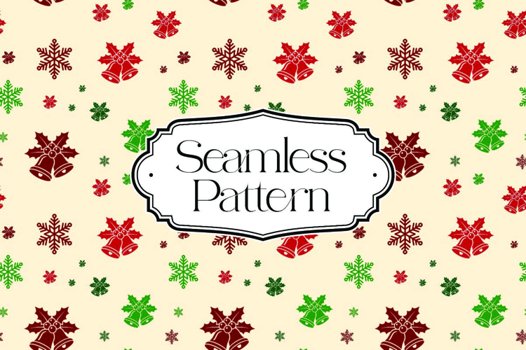 Christmas Seamless Pattern, Digital Paper