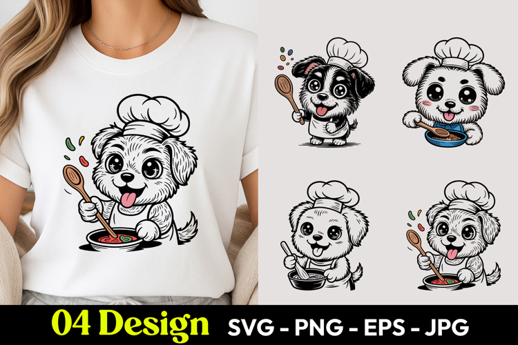Chef Puppy SVG PNG