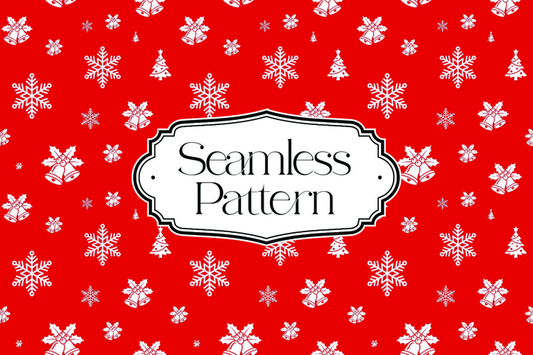 Christmas Seamless Pattern, Digital Paper