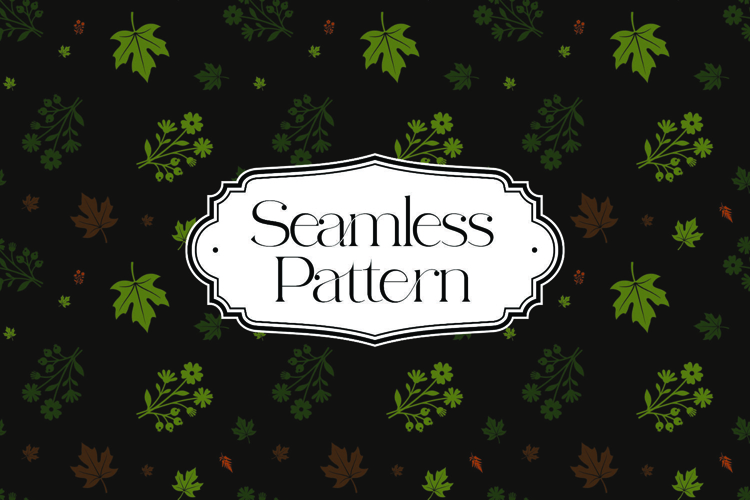 Fall Autumn Seamless Pattern, Digital Paper example image 1