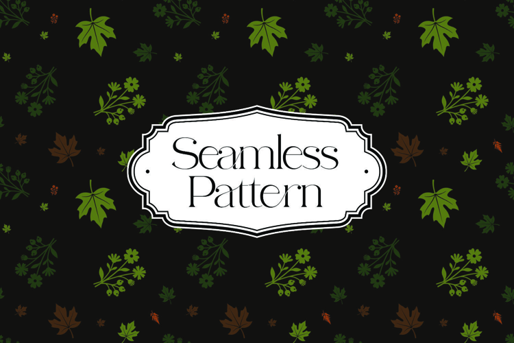 Fall Autumn Seamless Pattern, Digital Paper