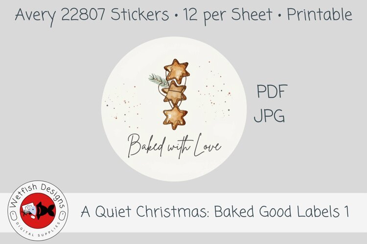 Christmas Baked Goods Printable Labels 1 example image 1