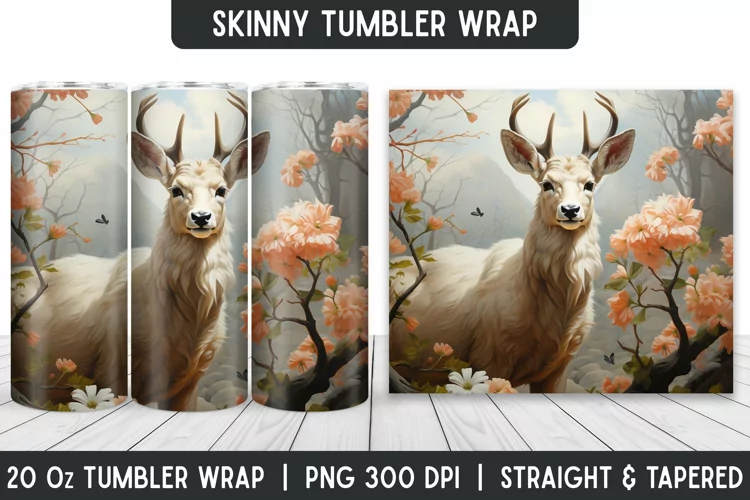 Deer Tumbler Wrap | Sublimation Tumbler | Tumblers