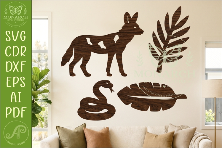 Safari Animal, African Wildlife Silhouettes 8