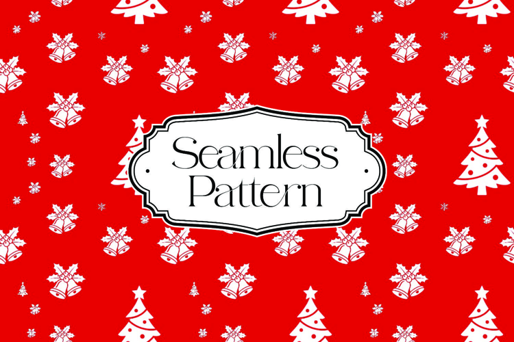 Christmas Seamless Pattern, Digital Paper