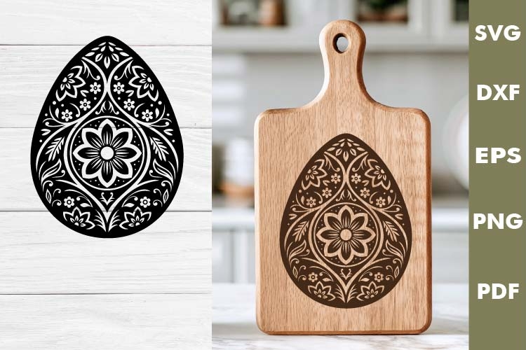 Easter Bunny engraved SVG, Rabbit Laser file, Cutting board
