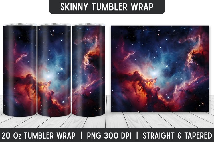 Tumbler Sublimation Wrap | 3D Sublimation | Skinny Tumbler
