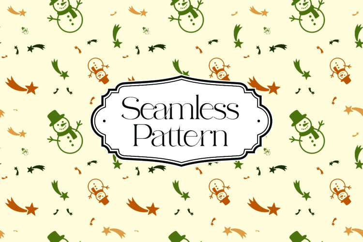 Christmas Seamless Pattern, Digital Paper