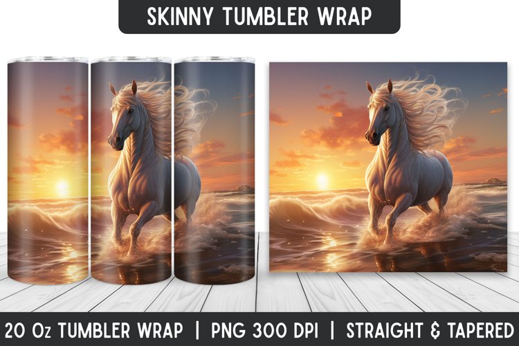 Beautiful Horse Tumbler Wrap | Sublimation Tumbler | Tumbler