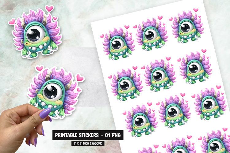 Cute Monster Clipart Image 13