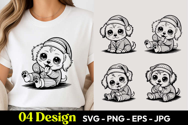 Sleeping Puppy SVG PNG