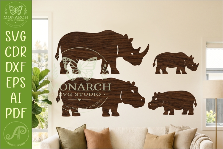 Safari Animal, African Wildlife Silhouettes 5