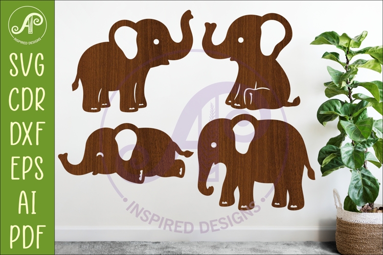 Cute Elephant SVGs Image 4