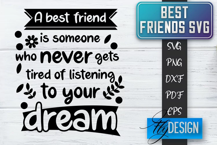 Best Friends SVG Design | Best Friend Quotes | Friendship