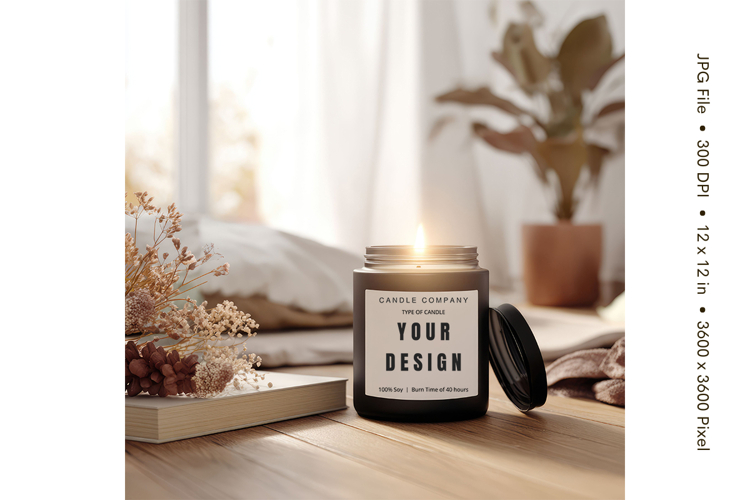 Candle Mockup Image 11