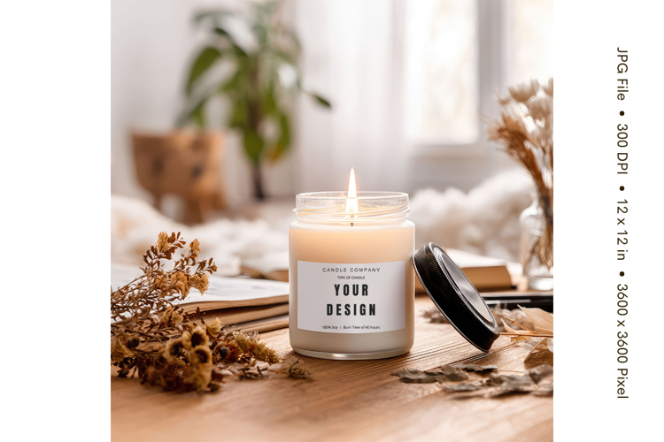 Candle Mockup Image 10