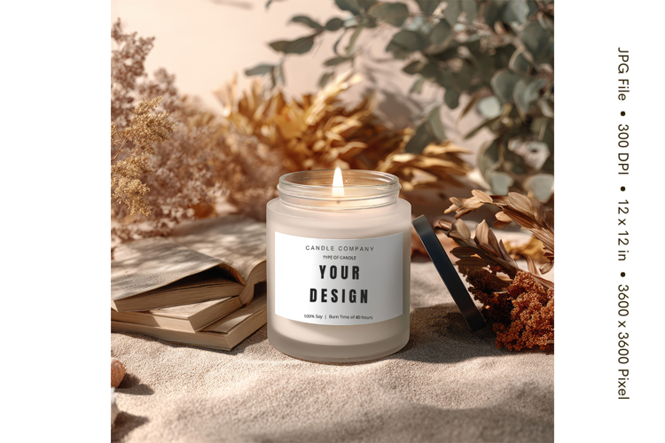 Candle Mockup Image 7