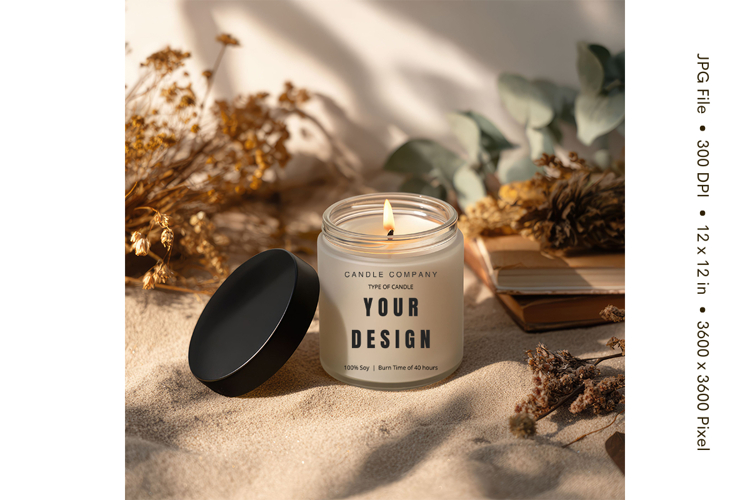 Candle Mockup Image 2