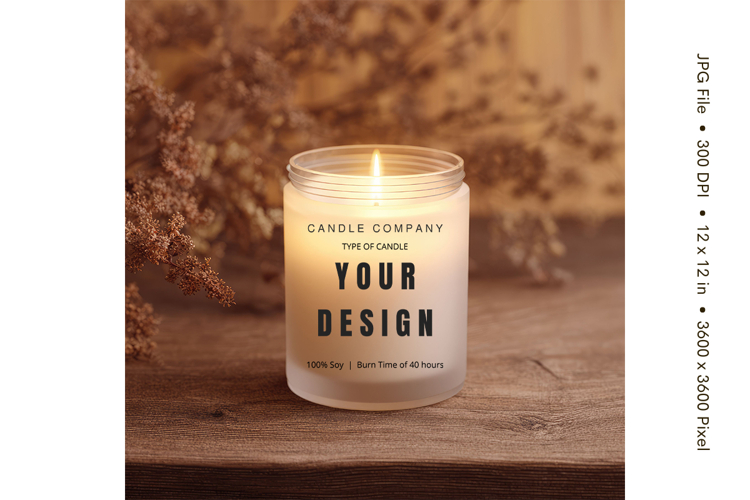 Candle Mockup Image 24